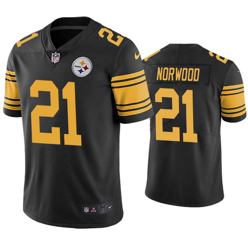 Men Pittsburgh Steelers #21 Tre Norwood Nike Black Limited Rush NFL Jersey->pittsburgh steelers->NFL Jersey
